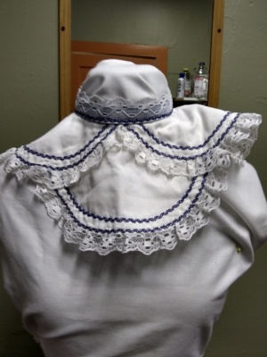 White and blue Collar-WM CLR 8036-