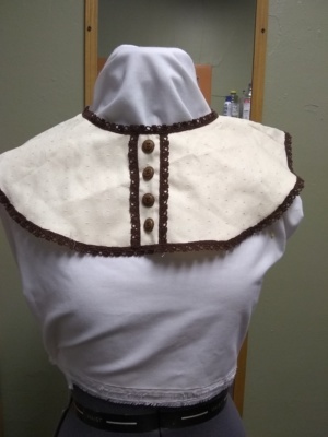 White and brown Collar-WM CLR 8037-