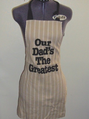 Brown Apron-Wm Fl Ap 6550-Length 28