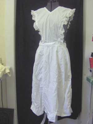 White Apron-Wm Fl Ap 8300-Length 49