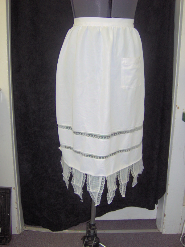 White Apron-Wm Hf Ap 8600-Length 32