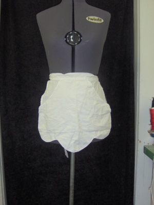 White Apron-Wm Hf Ap 8700-Length 44