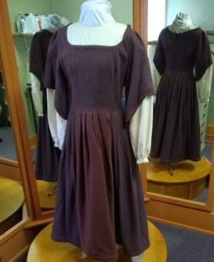 Purple and maroon Period Dress-Wm Pd Dr 9350-Bust 36