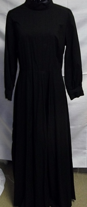 Black Period Dress-Wm Pd Dr 1504-MOYR'11-Bust 40