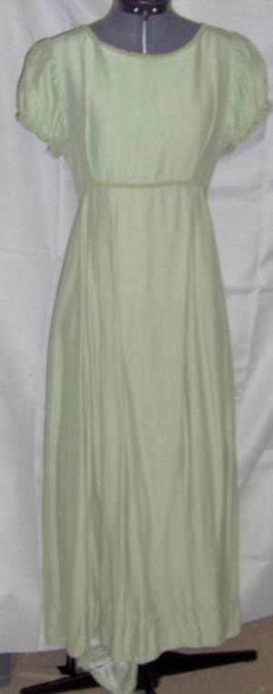 Green Period Dress-Wm Pd Dr 3200-Bust 34