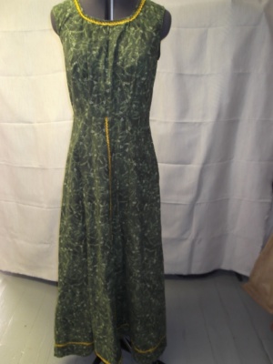 green gold Period Dress-Wm Pd Dr 3428-CC'15-Bust 38