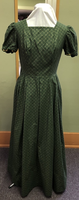 green gold Period Dress-Wm Pd Dr 3475-CC'18-Bust 38