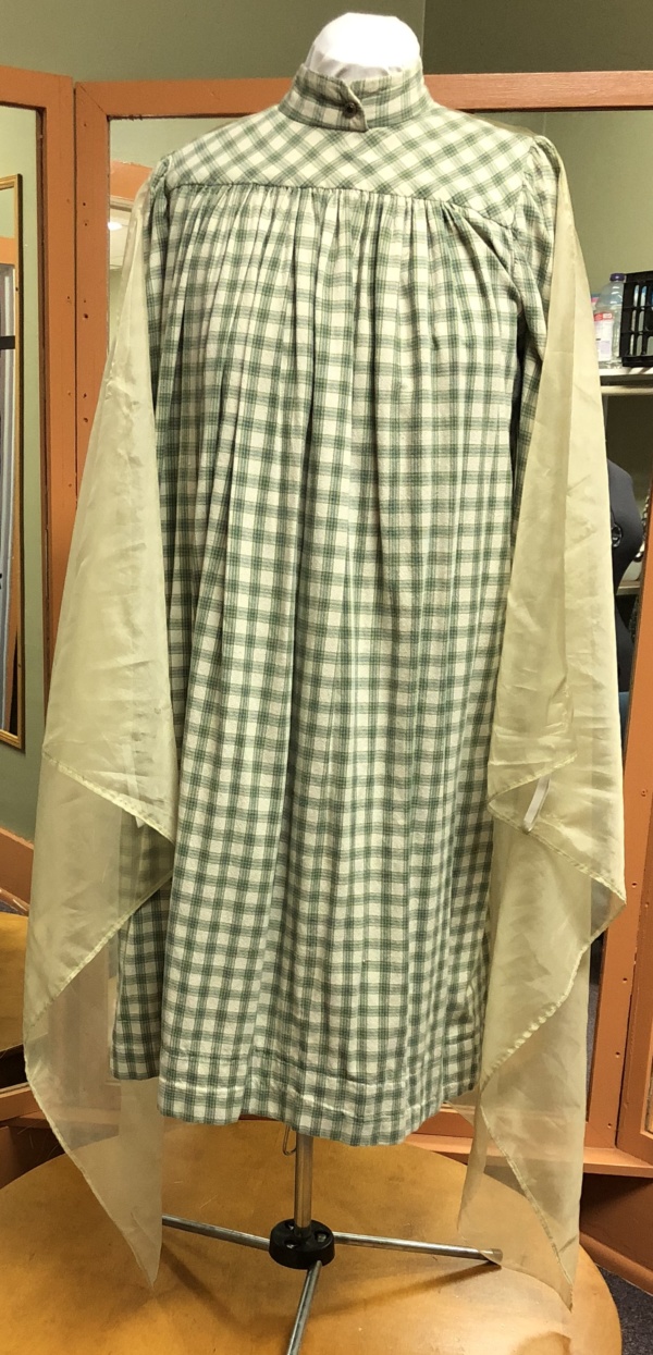 Green and Tan Period Dress-Wm Pd Dr 3975-AoGG'12-Bust 70