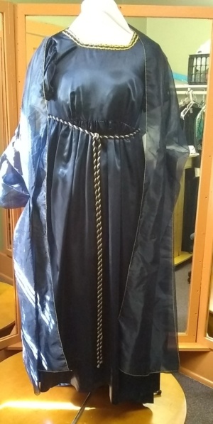 Navy, gold Period Dress-Wm Pd Dr 4601-CC'15-Bust 42