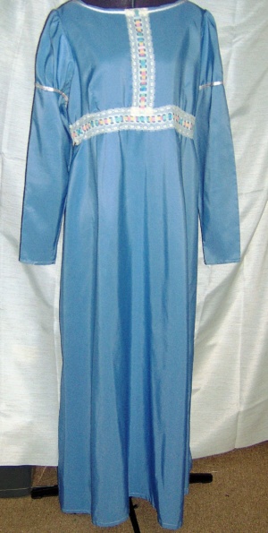 Blue Ivory Period Dress-Wm Pd Dr 4800-Bust 48