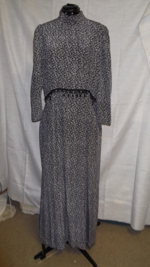 Blue and white Period Dress-Wm Pd Dr 4826-MM'09-Bust 46
