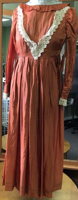 Orange Ivory Period Dress-Wm Pd Dr 5100-Bust 32