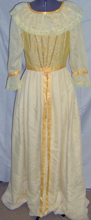 Yellow Period Dress-Wm Pd Dr 5327-Bust 36