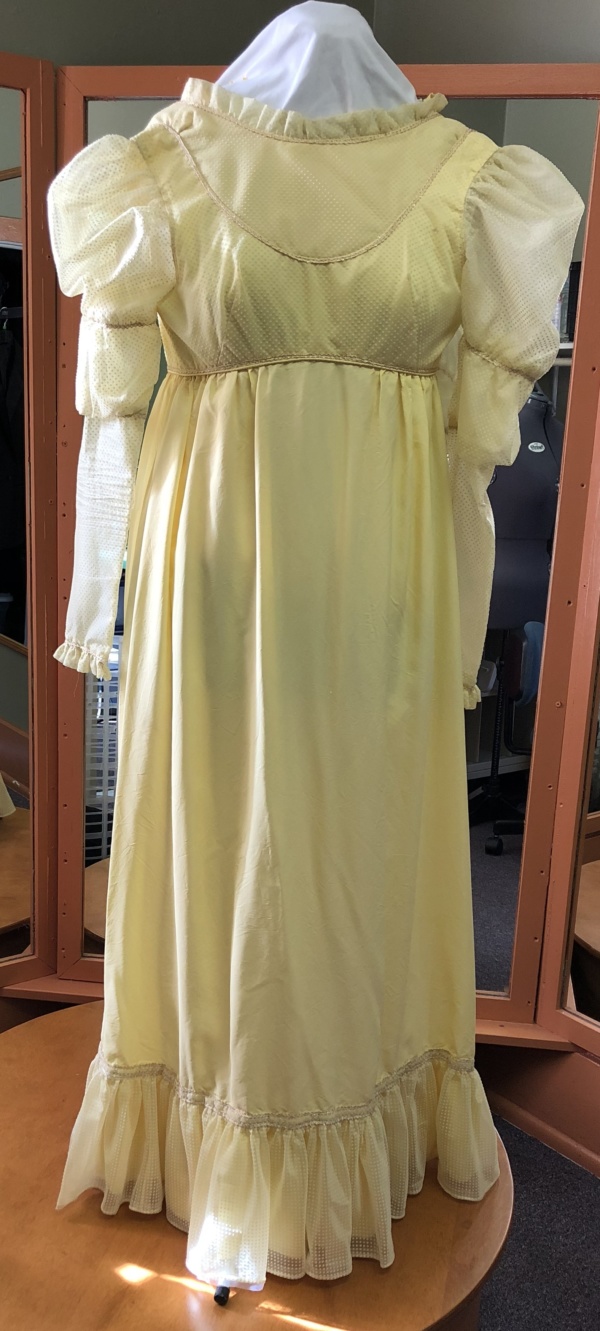 Yellow Period Dress-Wm Pd Dr 5328-Bust 37