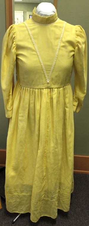 yellow Period Dress-Wm Pd Dr 5527-Bust 40