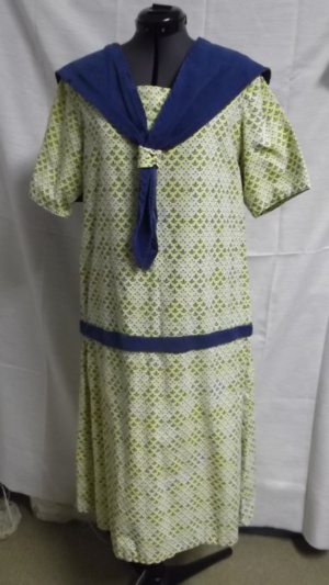 Yellow and blue Period Dress-Wm Pd Dr 5625-MM'09-Bust 42