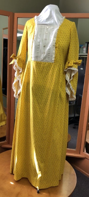 Yellow Period Dress-Wm Pd Dr 5725-Bust 44