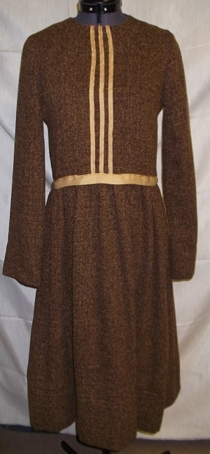 Brown Period Dress-Wm Pd Dr 6227-CC'15-Bust 34
