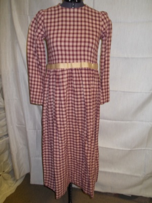 Red and tan Period Dress-Wm Pd Dr 7276-CC'02-Bust 34