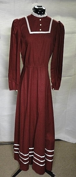Red  Period Dress-Wm Pd Dr 7326-Bust 37