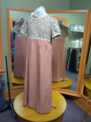 Pink and yellow Period Dress-Wm Pd Dr 7529-Bust 40