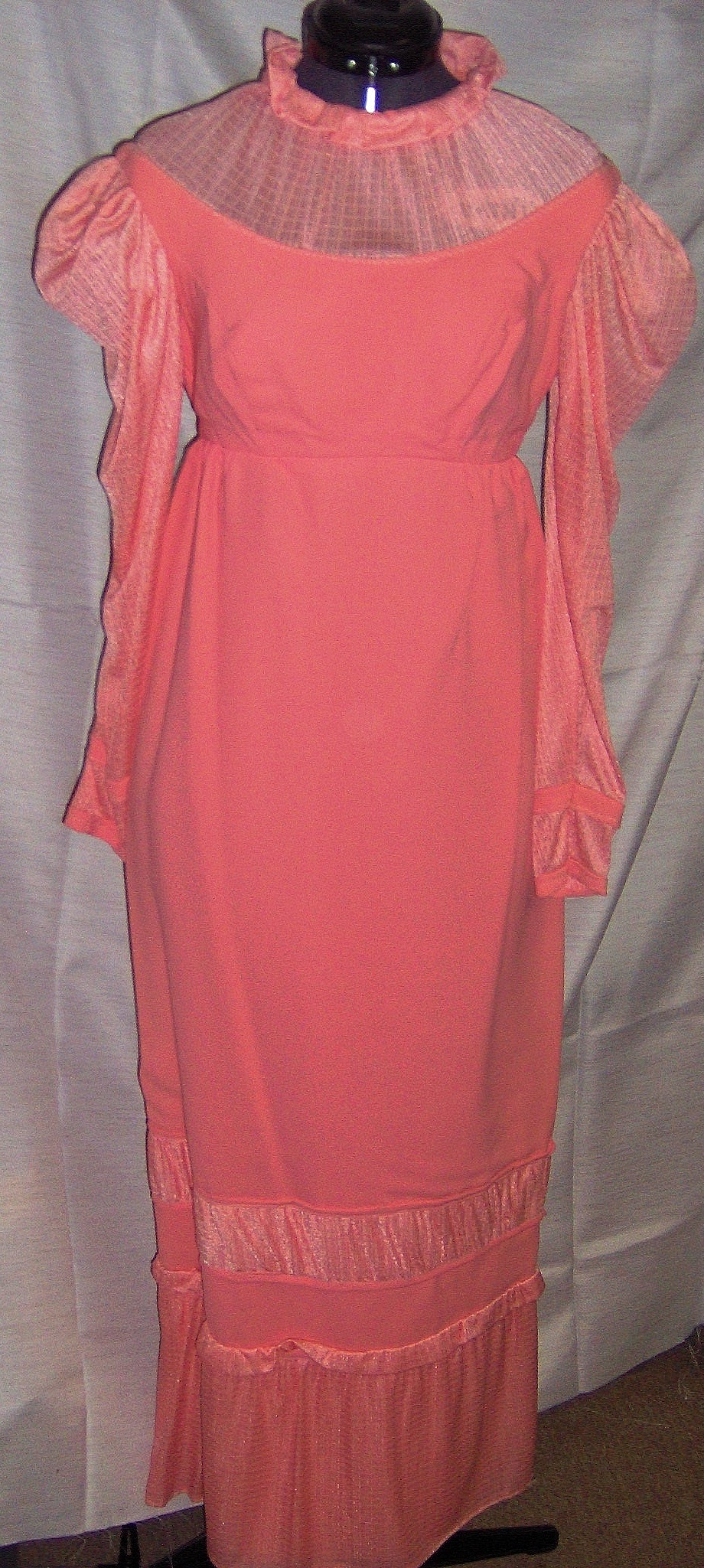 Peach Period Dress-Wm Pd Dr 7701-Bust 45