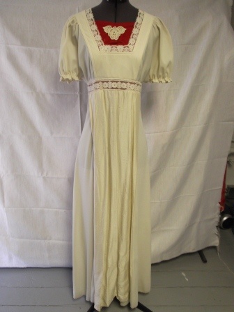 Ivory Red Period Dress-Wm Pd Dr 8101-Bust 32