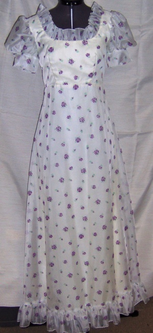 White Period Dress-Wm Pd Dr 8226-Bust 34