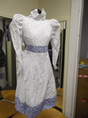 white, blue Period Dress-Wm Pd Dr 8425-AoGG'12-Bust 39