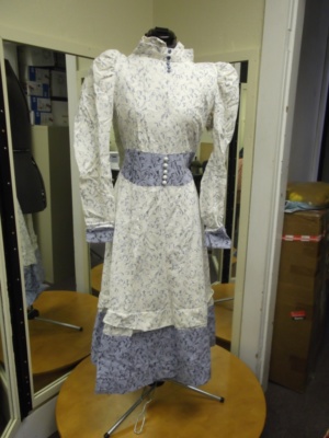 white, blue Period Dress-Wm Pd Dr 8525-AoGG'12-Bust 40