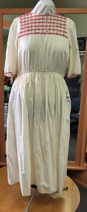 White and Red Period Dress-Wm Pd Dr 8701-Bust 44