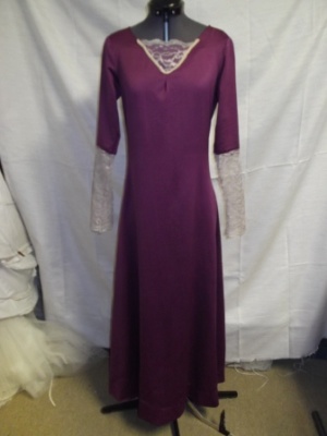 Purple and white Period Dress-Wm Pd Dr 9204-HMLT'13-Bust 34