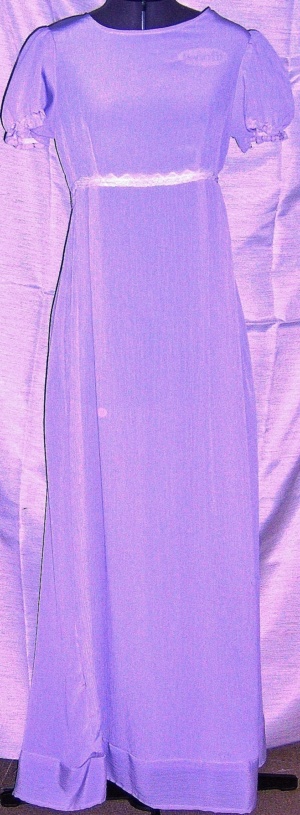 Purple White Period Dress-Wm Pd Dr 9250-Bust 35