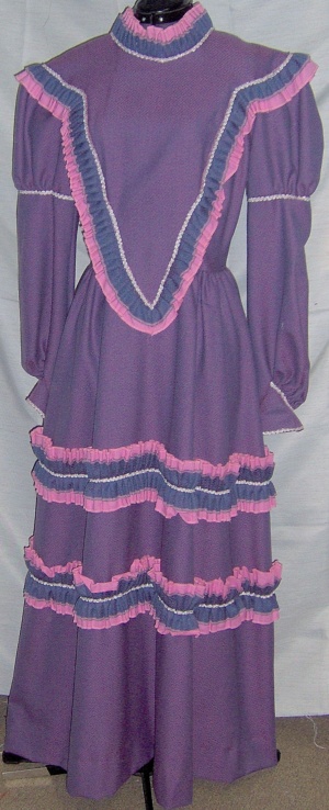 purple Period Dress-Wm Pd Dr 9425-Bust 38