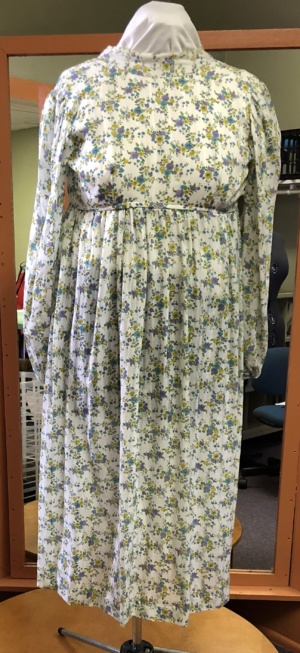 White Green Purple Yellow Period Dress-Wm Pd Dr 9426-Bust 39