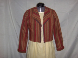 Orange Red Brown Period Jacket-Wm Pd Jkt 5050-Bust 36
