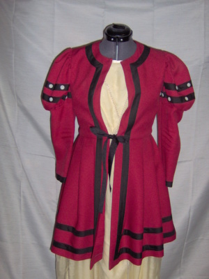 Red Black Period Jacket-Wm Pd Jkt 7050-Bust 34