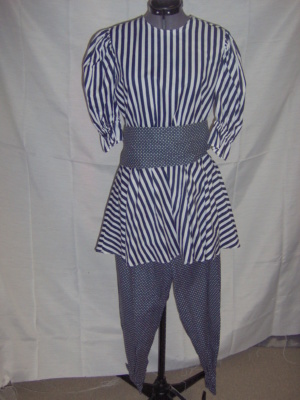 Blue White Period Swimsuit-Wm Pd Swimsuit 4350-Bust 36