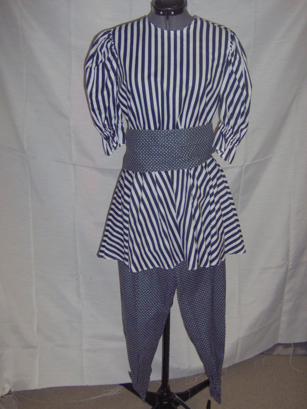 Blue White Period Swimsuit-Wm Pd Swimsuit 4350-Bust 36