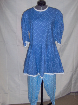 Purple and Blue and white Period Swimsuit-Wm Pd Swimsuit 9500-Bust 40
