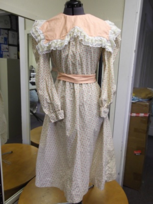 peach, cream green Period Dress-Wm Pd Dr 5726-AoGG'12-Bust 44