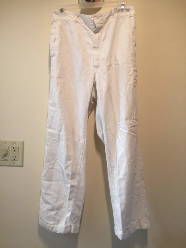 White Women's Pants-Wm Pt 8000-Waist 30