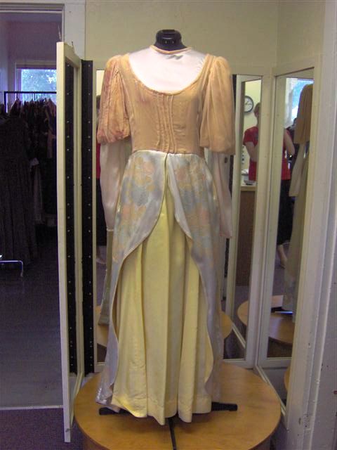 Peach Yellow Blue Renaissance Dress-Wm Rn Dr 5200-Chest 38