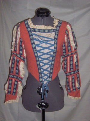 Brown, blue, white  Renaissance Top-Wm Rn Tp 6000-Bust 29