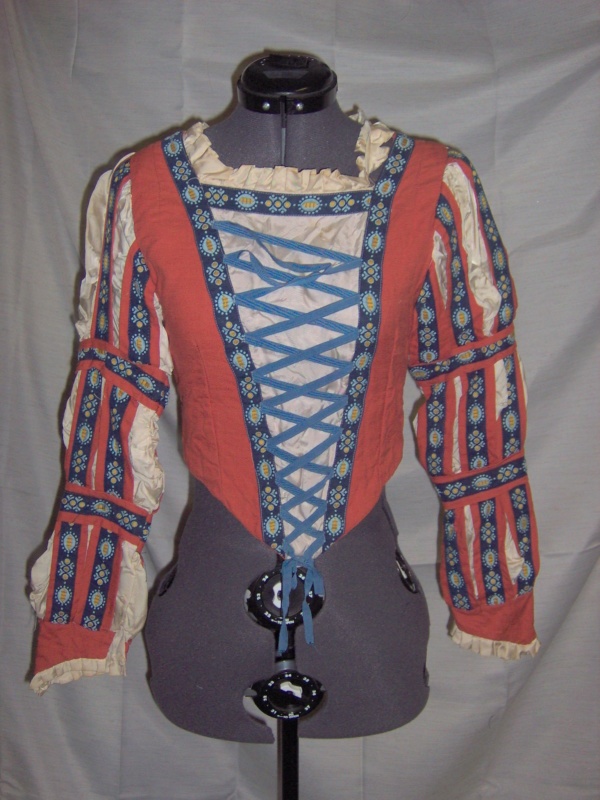 Brown, blue, white  Renaissance Top-Wm Rn Tp 6000-Bust 29
