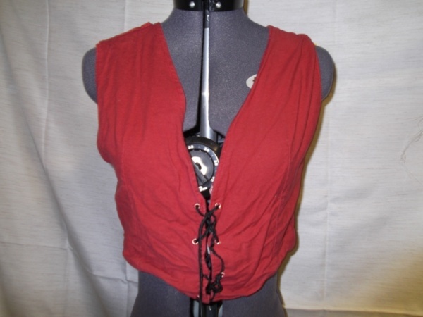 Red and black Renaissance Vest-Wm Rn Vst 7100-Chest 34