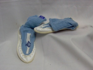 white blue Shoe-Wm Sh Flt 8640-Size  ch 7