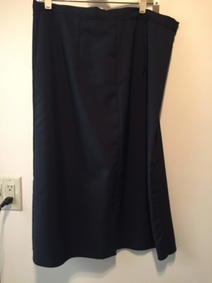 Black Skirt-Wm Sk 1303-Waist 36