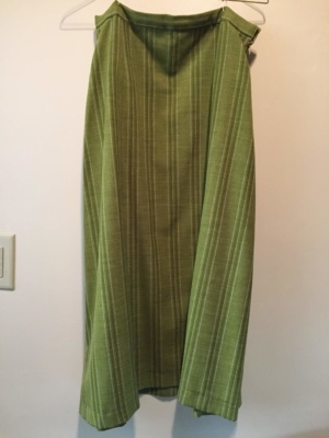 Green white Skirt-Wm Sk 3050-Waist 30
