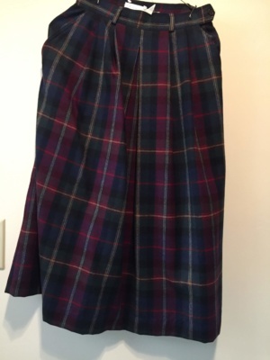 Green red blue Skirt-Wm Sk 3075-Waist 26